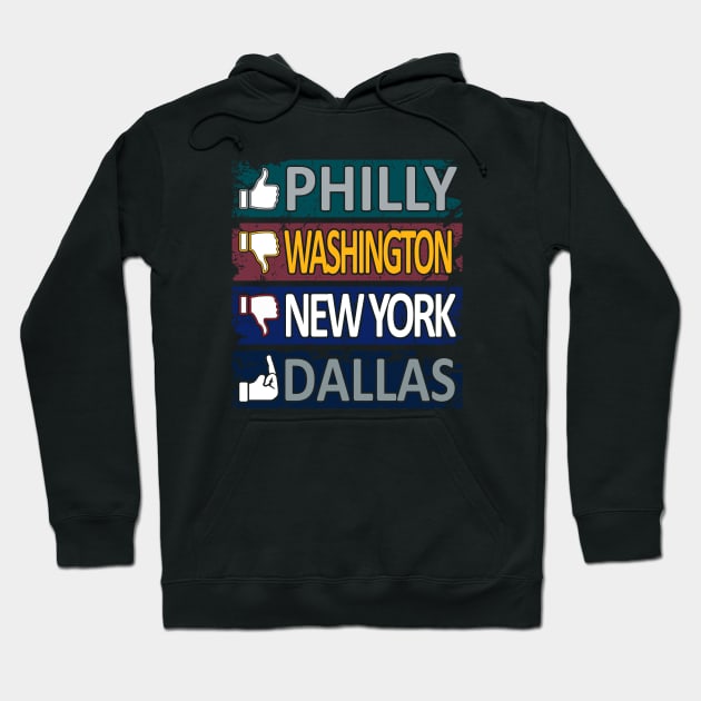 Philadelphia Pro Football - Funny East Rivals Hoodie by FFFM